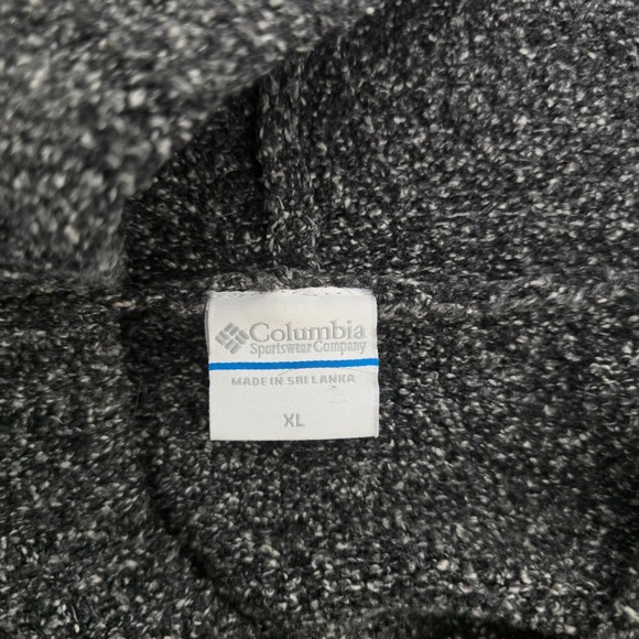 Columbia Women's Size XL Speckled Grey Hooded Pullover Sweater Outdoor Gorpcore - Picture 3 of 9